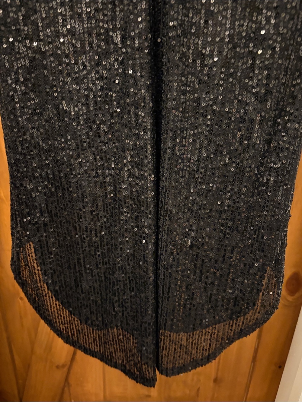 Mac Duggal 26548 Black Sequined High Low Front Twist MIDI Size 6 NWT - Picture 7 of 9